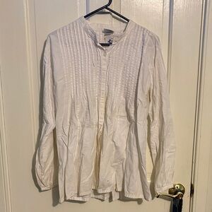 Simply White Long Sleeve Blouse